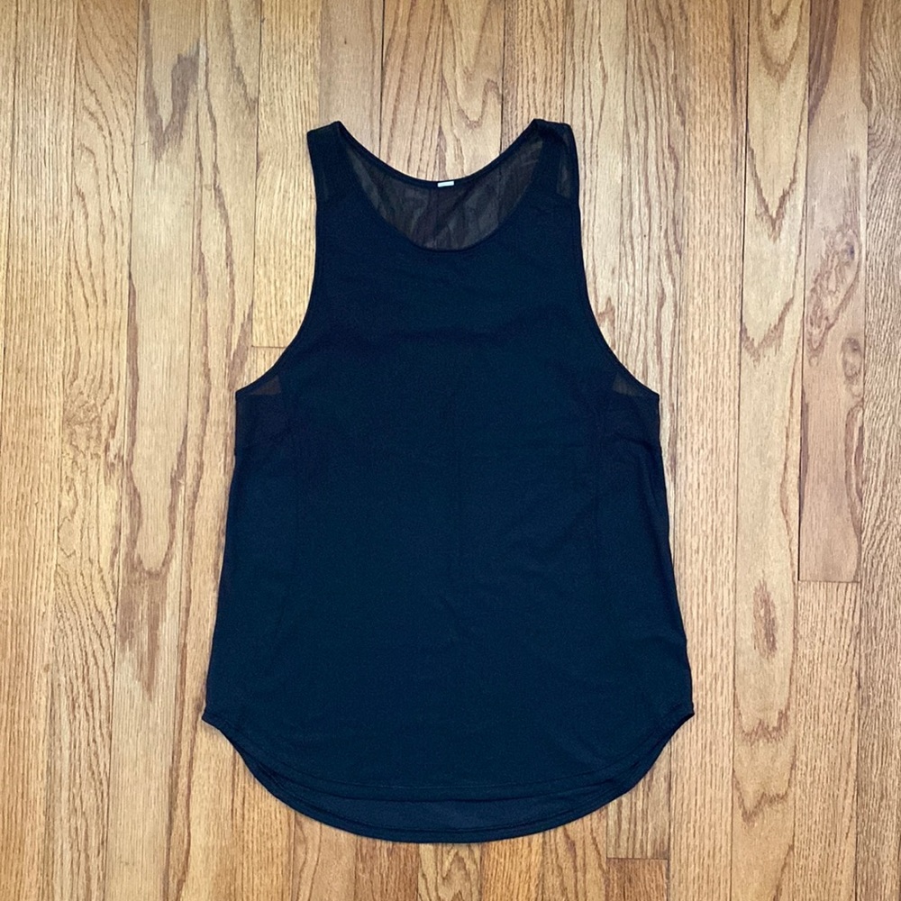 Lululemon Black Mesh Sculpt Tank